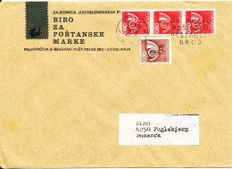 Yugoslavia Cover Sent To Denmark Beograd 18-10-1978 Topic Stamps - Cartas & Documentos