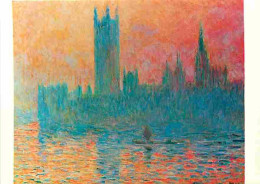 Art - Peinture - Claude Monet - Le Parlement - Soleil Couchant - CPM - Voir Scans Recto-Verso - Malerei & Gemälde