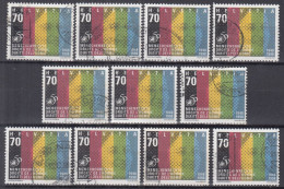 Switzerland / Helvetia / Schweiz / Suisse 1998 ⁕ Human Rights Mi.1670 ⁕ 11v Used - Gebraucht