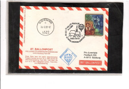 TEM20459 -  STEYR 24.5.1992  /  87. BALLONPOSTFLUG -  NETTO KATALOG NR. 87b   - BALLON "  OE-RZC  " - Montgolfières