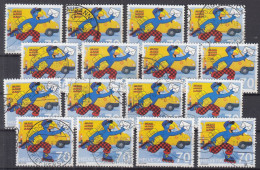 Switzerland / Helvetia / Schweiz / Suisse 1997 ⁕ Globi Bei Post / Post Man Mi.1610 ⁕ 16v Used - Usati