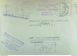 DDR: Brief Mit ZKD-ASF-Stpl. (1024) Und Kontroll-Stpl "Richtige Anschrift.." Vom Magistrat Von Groß-Berlin Vom 29.11.66 - Zentraler Kurierdienst