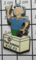 713c  Pin's Pins / Beau Et Rare / ASSOCIATIONS / SYNDICAT F.O. ELECTIONS PRUD'HOMMES 1992 Par FOURRIER - Associazioni