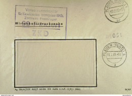 Fern-Brief Mit ZKD-Kastenst. "Versorgungskontor Für Maschinenbau-Erzeugnisse KMST. Zentr. Fräserlager 99 Plauen" 10.2.65 - Central Mail Service