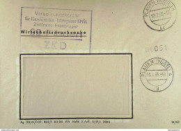 Fern-Brief Mit ZKD-Kastenst. "Versorgungskontor Für Maschinenbau-Erzeugnisse KMST. Zentr. Fräserlager 99 Plauen" 10.2.65 - Centrale Postdienst