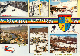  ISERE CHAMROUSSE Le Dauphine Olympique 1968 ED CELLARD Carte Dentelée 2 (scan Recto-verso) KEVREN0227 - Chamrousse