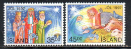 ISLANDA ICELAND ISLANDE 1997 CHRISTMAS NATALE NOEL WEIHNACHTEN NAVIDAD JOL COMPLETE SET SERIE COMPLETA MNH - Ungebraucht