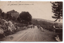 Carte Postale Ancienne Allauch - Route De La Valentine - Allauch