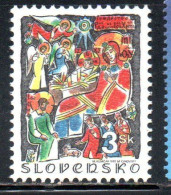 SLOVAKIA SLOVACCHIA SLOVENSKO 1997 CHRISTMAS NATALE NOEL WEIHNACHTEN NAVIDAD 3s MNH - Nuovi