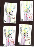 Belgie Erinno E119 E120 E121 E122 OCB 5€ RR MUNICH Germany Olympics Athletics - Erinnofilia [E]