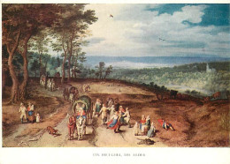 Art - Peinture - Breughel - Brueghel - Bruegel - Paysage - Calèche - Chevaux - CPM - Voir Scans Recto-Verso - Malerei & Gemälde