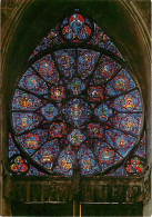 Art - Vitraux Religieux - Reims - Cathédrale Notre-Dame - Petite Rose Ouest (Jacques Simon 1937) - Carte Neuve - CPM - V - Gemälde, Glasmalereien & Statuen