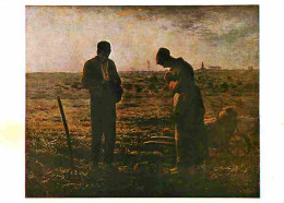 Art - Peinture - Jean François Millet - L'Angélus - CPM - Voir Scans Recto-Verso - Malerei & Gemälde