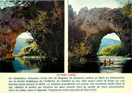 07 - Ardèche - Gorges De L'Ardèche - Le Pont D'Arc - Multivues - Canoë Kayak - CPM - Voir Scans Recto-Verso - Vallon Pont D'Arc