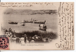 Carte Postale Ancienne Istres - La Joute Sur L'étang De L'Olivier - Sports Nautiques - Istres