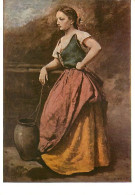 Art - Peinture - Jean-Baptiste Camille Corot - Vrouwenfiguur Bij Een Bron, Ca 1865 - Woman Standing Near A Well - CPM -  - Malerei & Gemälde