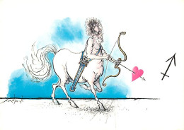 Astrologie - Sagittaire - Illustration Ronald Searle - CPM - Carte Neuve - Voir Scans Recto-Verso - Astrologia