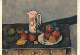 Art - Peinture - Paul Cézanne - Pot Au Lait, Pommes Et Citron - Milk Pot, Apples And Citron - Nature Morte - CPM - Voir  - Malerei & Gemälde