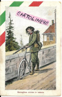 Militari Militare Guerra 1914-18 Bersagliere Ciclista In Vedetta (f.piccolo/v.retro/ill.V.Polli) - Regimenten