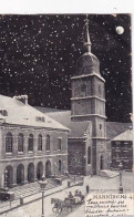 MARKIRCHE       MAIRIE ET EGLISE DE LA MADELEINE  SOUS  LA NEIGE         PRECURSEUR 1899 - Sainte-Marie-aux-Mines