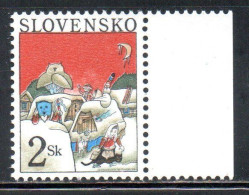 SLOVAKIA SLOVACCHIA SLOVENSKO 1996 CHRISTMAS NATALE NOEL WEIHNACHTEN NAVIDAD 2s MNH - Ongebruikt