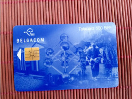 Phonecard Atomium 500 BEF Used HH 30.12.2001Rare - Avec Puce