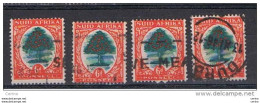 SOUTH   AFRICA:  1930/36  TREE  -  6 P. USED  STAMPS  -  REP.  4  EXEMPLARY  -  YV/TELL. 52 - Usados
