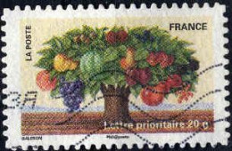 France Poste AA Obl Yv: 530 Mi:5049 Galeron La Terre (Lign.Ondulées) (Thème) - Bäume