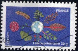 France Poste AA Obl Yv: 537 Mi:5056I Houdart La Terre (Lign.Ondulées) (Thème) - Otros & Sin Clasificación