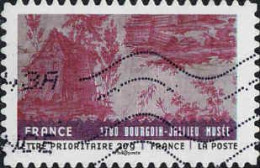 France Poste AA Obl Yv: 512 Mi:5027 France Bourgouin-Jallieu Musée (Lign.Ondulées) (Thème) - Textiel