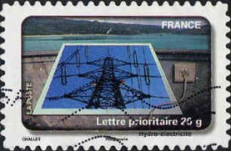 France Poste AA Obl Yv: 407 Mi:4828 Hydro-électricité (Lign.Ondulées) (Thème) - Autres & Non Classés