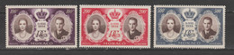 Monaco  1956  Aérien N ° 63 à 65 X X    Série Complète  Mariage Princier - Poste Aérienne