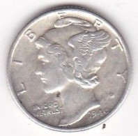 Etats-Unis. One Dime 1940, Mercury, En Argent - 1916-1945: Mercury (Mercurio)