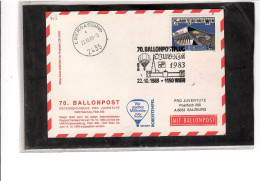 TEM20485 -  WIEN 22.10.1983   /   70.  BALLONPOSTFLUG -  NETTO KATALOG NR. 70b   - BALLON "  OE-KZM " - Montgolfières