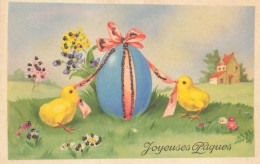 Fête * Joyeuses Pâques * Cpa Illustrateur * Oeufs Eggs Poussin - Pâques