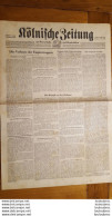 KOLNISCHE ZEITUNG 6 DECEMBRE  1941  JOURNAL ALLEMAND  DOUBLE PAGE - 1939-45