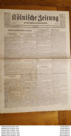 KOLNISCHE ZEITUNG 26 AOUT 1941  JOURNAL ALLEMAND  DOUBLE PAGE - 1939-45