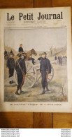 LE PETIT JOURNAL SUPPLEMENT ILLUSTRE 16  MARS  1902 NOUVEAU CASQUE ARTILLERIE ET ATTAQUE PAR LES LOUPS - Le Petit Journal