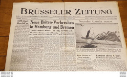 BRUSSELER ZEITUNG JOURNAL GERMANOPHONE BRUXELLES 13/09/1940 GRAND FORMAT 8 PAGES - 1939-45