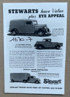 STEWART Motor Trucks, Buffalo N.Y. - 15 X 10 Cm. (REPRO PHOTO ! Zie Beschrijving, Voir Description, See Description) ! - Auto's