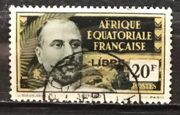 Timbre Oblitéré Afrique Equatoriale Française 1940 - Gebraucht