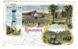 Österreichische Postkarte - Gruss - Rabenstein - Lavamünd - Wolfsberg - Bahnhof - Wolfsberg