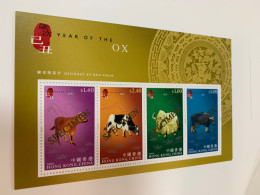 Hong Kong Stamp Ox 2008 New Year Specimen Overprinted - Unused Stamps