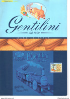 2010 Italia - Repubblica , Folder - Fatto In Italia Biscotti Gentilini  N° 249 - Paquetes De Presentación