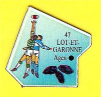 MAGNET 47 LOT ET GARONNE [ ANCIENNE COLLECTION 1990 ( LE GAULOIS )] PRUNEAUX RUGBY _DMA5 - Magnets