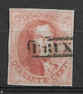 OBP12 Met 4 Randen En Met Langstempel Bruxelles (zie Scans) - 1858-1862 Médaillons (9/12)