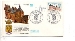 FDC CHATEAU DE HAUTEFORT SIGNE PAR LE GRAVEUR 1969 - Zonder Classificatie