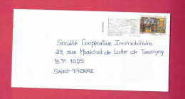 Lettre De 1996 Pour Saint-Pierre - YT N° 613 - Tonnelier - Flamme " Les Timbres De Nos îles " - Cartas & Documentos