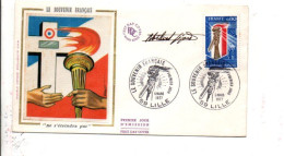 FDC LE SOUVENIR FRANCAIS SIGNE PAR LE GRAVEUR 1977 - Unclassified