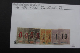 MARTINIQUE TYPE GROUPE N°57 NEUF* TB COTE 23 EUROS VOIR SCANS - Unused Stamps